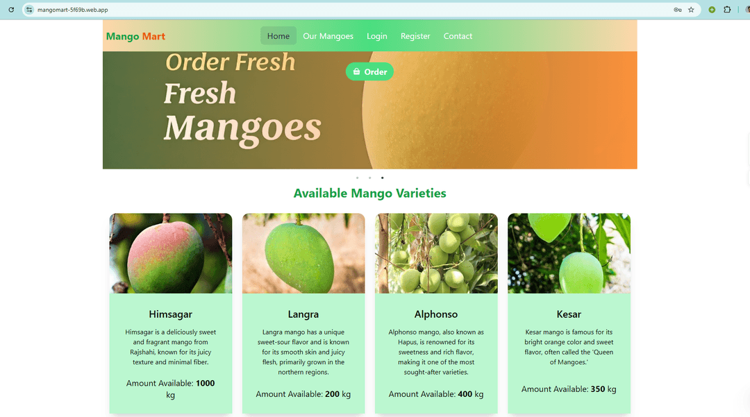 MangoMart screenshot