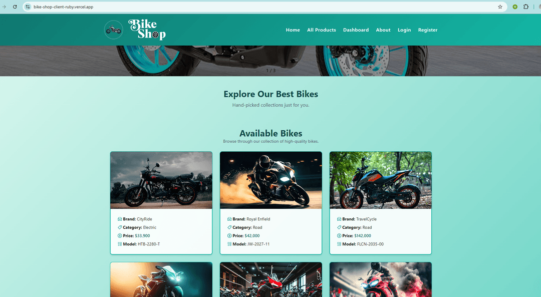Bike Shop screenshot